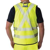 Veste antid&eacute;chirure pour arpenteur, Jaune lime haute visibilit&eacute;, Petit, Polyester Groupe Belzile Dickner