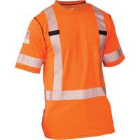 T-shirt &agrave; manches courtes haute visibilit&eacute; Polartec Power Grid, Polyester, Petit, Orange Groupe Belzile Dickner
