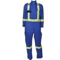 Firewall FR&reg; Striped Coveralls, Size X-Small, Royal Blue Groupe Belzile Dickner