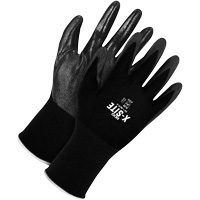 Coated Gloves, 10, Bi-Polymer Coating, 15 Gauge, Nylon Shell Groupe Belzile Dickner