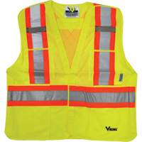 Safety Vest, High Visibility Lime-Yellow, 2X-Large/3X-Large, Polyester Groupe Belzile Dickner