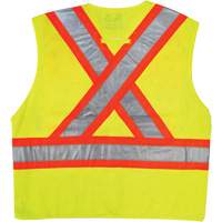 Safety Vest, High Visibility Lime-Yellow, 2X-Large/3X-Large, Polyester Groupe Belzile Dickner