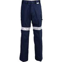 High Visibility Pants, Poly-Cotton, 32, Navy Blue Groupe Belzile Dickner