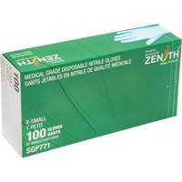 Puncture-Resistant Medical-Grade Disposable Gloves, X-Small, Nitrile, 4.5-mil, Powder-Free, Blue, Class 2 Groupe Belzile Dickner