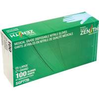 Puncture-Resistant Medical-Grade Disposable Gloves, 2X-Large, Nitrile, 4.5-mil, Powder-Free, Blue, Class 2 Groupe Belzile Dickner