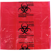 Dynamic Hazardous Waste Bags, Infectious Waste, 24" L x 24" W, 12 microns Groupe Belzile Dickner