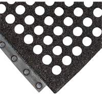24/Seven&reg; Locksafe&reg; Anti-Fatigue Mat, Honeycomb, 3' x 3' x 5/8", Black, Natural Rubber Groupe Belzile Dickner