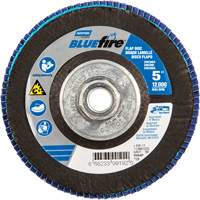 Disque &agrave; lamelles BlueFire, 5" x 5/8"-11, Type 29, Grain 80, Alumine de zirconium Groupe Belzile Dickner