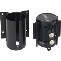 Wall Mount Barrier with Magnetic Tape, Steel, Screw Mount, 7', Black Tape Groupe Belzile Dickner