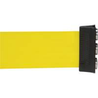 Magnetic Tape Cassette for Build-Your-Own Crowd Control Barrier, 12', Yellow Tape Groupe Belzile Dickner