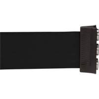 Wall Mount Barrier with Magnetic Tape, Steel, Screw Mount, 12', Black Tape Groupe Belzile Dickner