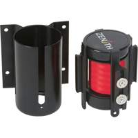 Wall Mount Barrier with Magnetic Tape, Steel, Screw Mount, 7', Red Tape Groupe Belzile Dickner