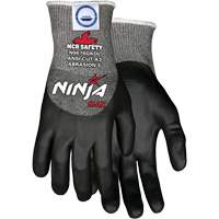 Ninja&reg; Max Cut Resistant Gloves, Size Medium, 10 Gauge, Bi-Polymer Coated, Dyneema&reg; Shell, ASTM ANSI Level A3 Groupe Belzile Dickner