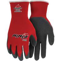 Ninja&reg; Flex Coated Gloves, Large, Rubber Latex Coating, 15 Gauge, Nylon Shell Groupe Belzile Dickner