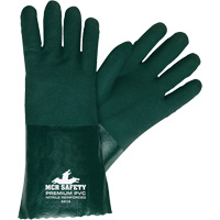 Chemical Resistant Gloves, Size Large, 14" L, PVC, Jersey Inner Lining SGT425 | Dickner Inc