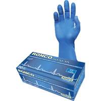 Gant d'examen extra long SilkTex XPL, Petit, Latex, 13 mils, Sans poudre, Bleu, Classe 2 Groupe Belzile Dickner