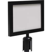 Sign Frame for Crowd Control Post, Black Groupe Belzile Dickner