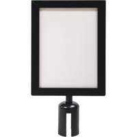 Sign Frame for Crowd Control Post, Black Groupe Belzile Dickner