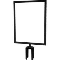 Heavy-Duty Horizontal Sign Holder with Tensabarrier&reg; Post Adapter, Black Groupe Belzile Dickner