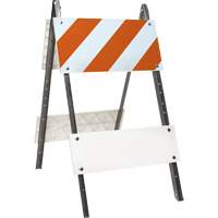 Barricade prismatique, Repliable, 24" lo x 45" h, Orange/Blanc Groupe Belzile Dickner