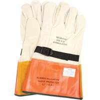 Gants de protection en cuir avec sangle, Taille 8, 12" lo SGV615 | Dickner Inc