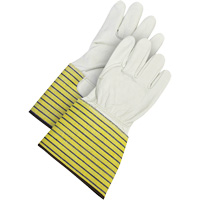 Gants d'ajusteur traditionnels, Grand, Paume en Cuir fleur de vache, Doublure en Molleton Groupe Belzile Dickner