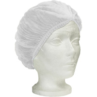 Bonnet bouffant pliss&eacute; Ronco Care, Polypropyl&egrave;ne, 24", Blanc Groupe Belzile Dickner