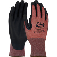 Gants r&eacute;sistants aux coupures G-Tek PolyKor X7 Neuroma, Taille Petit, Calibre 18, Rev&ecirc;tement Polyur&eacute;thane, Enveloppe en Poly&eacute;thyl&egrave;ne, ASTM ANSI niveau A3/EN 388 niveau C Groupe Belzile Dickner
