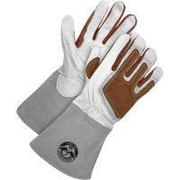Gants de soudage &agrave; l'arc TIG Gander Brand avec renfort thermique, Cuir fleur de ch&egrave;vre, Taille Petit Groupe Belzile Dickner