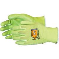 Composite Filament Fiber Cut-Resistant Hi-Viz Glove, Size 5, 18 Gauge, Foam Nitrile Coated, TenActiv Shell, ANSI/ISEA 105 Level 4 Groupe Belzile Dickner