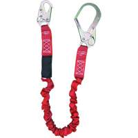 ShockSorb Internal Shock Lanyard, 6', Rebar Hook Center, Snap Hook Leg Ends, Polyester Groupe Belzile Dickner