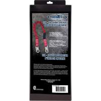 ShockSorb Internal Shock Lanyard, 6', Snap Hook Center, Snap Hook Leg Ends, Polyester Groupe Belzile Dickner