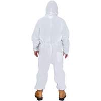 Hooded Coveralls, Medium, White, SMS Groupe Belzile Dickner