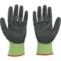 Gants &agrave; haute visibilit&eacute; enduits par trempage, Taille Petit, Calibre 15, Rev&ecirc;tement Polyur&eacute;thane, Enveloppe en Poly&eacute;thyl&egrave;ne, ASTM ANSI niveau A5 Groupe Belzile Dickner