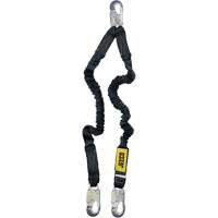Arc Flash Lanyard, 4', Locking Snap Hook Center, Locking Snap Hook Leg Ends, Nylon Groupe Belzile Dickner