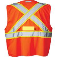 SV350 X-Back Safety Vest with Light, High Visibility Orange, Small, Polyester Groupe Belzile Dickner