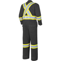 7702BK FR-Tech&reg; 88/12 FR Arc Rated Coveralls, Size 36, Black, 9.7 cal/cm² Groupe Belzile Dickner