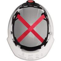 Casque de s&eacute;curit&eacute; &agrave; bordure avant, R&eacute;pond aux normes CSA type 1, Suspension Rochet, Non ventil&eacute; Groupe Belzile Dickner