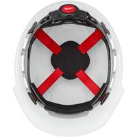 Casque de s&eacute;curit&eacute; &agrave; bordure avant, R&eacute;pond aux normes CSA type 1, Suspension Rochet, Ventil&eacute; Groupe Belzile Dickner