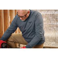 Hybrid Work Tee Shirt, Men's, Small, Blue Groupe Belzile Dickner