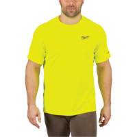 Workskin Lightweight High Visibility Shirt, Men's, Small, Yellow Groupe Belzile Dickner
