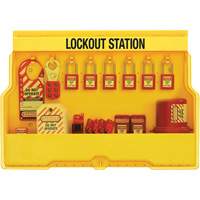 Premier Electrical Lockout Station, Thermoplastic Padlocks, 16 Padlock Capacity, Padlocks Included Groupe Belzile Dickner