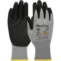 Gants compatibles avec les &eacute;crans tactiles ultral&eacute;gers ATG MaxiFlex Elite, Grand, R&ecirc;vetement Nitrile, Calibre 18, Enveloppe en Nylon Groupe Belzile Dickner