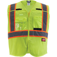 Flagman Safety Vest, High Visibility Lime-Yellow, Medium/Small Groupe Belzile Dickner