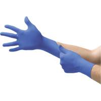 Gants Microflex N85, T-petit, Nitrile, 3,5 mils, Sans poudre, Bleu, Classe 2 Groupe Belzile Dickner