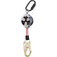 Cordage de s&eacute;curit&eacute; autor&eacute;tractable avec petit mousqueton Dynamic, 6', Polyester, Pivotant Groupe Belzile Dickner