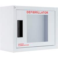Armoire compacte standard pour DEA avec alarme, Philips/Defibtech/Heartsine Pour, Non médical SHC003 | Dickner Inc