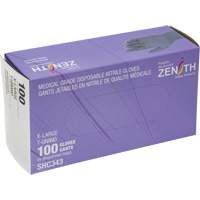 Medical Grade Disposable Gloves, X-Large, Nitrile, 6-mil, Powder-Free, Black, Class 2 Groupe Belzile Dickner