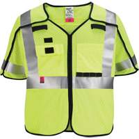Breakaway Mesh Safety Vest, Black/High Visibility Lime-Yellow, Medium/Small Groupe Belzile Dickner