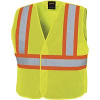 598P Veste de s&eacute;curit&eacute; &agrave; maille d&eacute;tachable, Jaune lime haute visibilit&eacute;, Moyen/Petit, Polyester Groupe Belzile Dickner